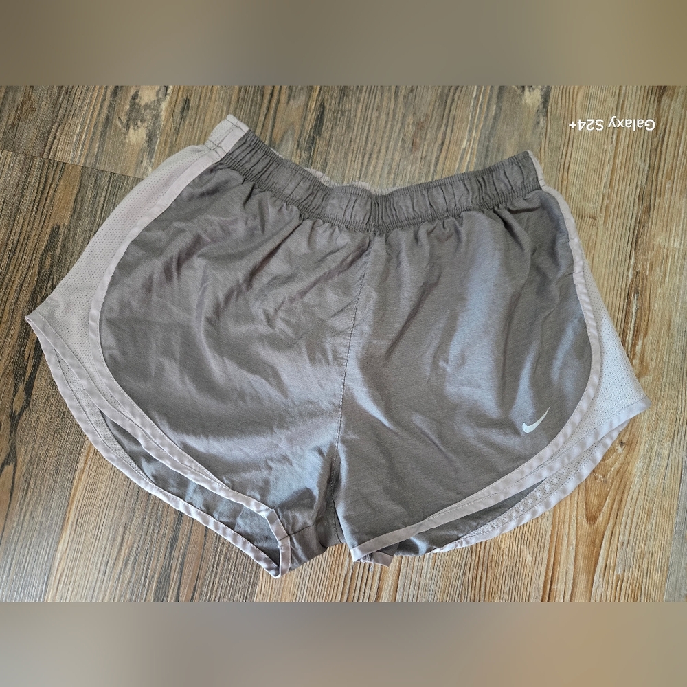 Nike Gray Athletic Shorts with Elastic Waistband